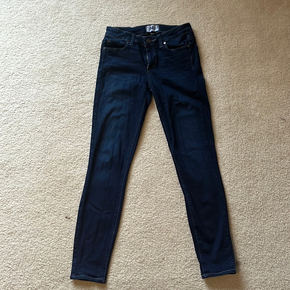 Paige mid rise skinny jeans